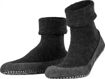 Bol.com FALKE Cosyshoe antislip noppen merinowol huissokken pantoffels heren grijs - Maat 39-40 aanbieding