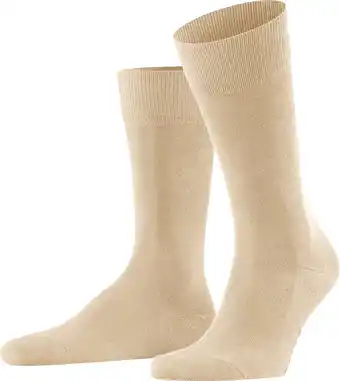 Bol.com FALKE Family duurzaam katoen sokken heren beige - Maat 43-46 aanbieding