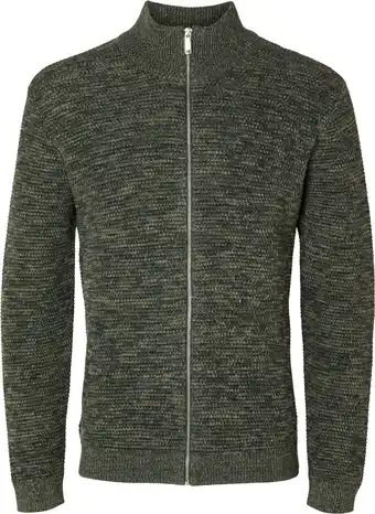 Bol.com SELECTED HOMME SLHVINCE LS KNIT BUBBLE FULL ZIP NOOS Heren Trui - Maat S aanbieding