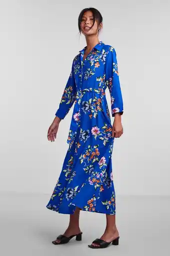 PIECES PCADNANA APRIL 3/4 MIDI DRESS BC Dames Jurk - Maat XS