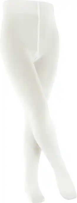 Bol.com FALKE Family duurzaam katoen kinderpanty maillot meisjes jongens wit - Maat 98-104 aanbieding