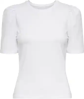 Bol.com Only T-shirt Onllive Love 2/4 Pufftop Jrs Noos 15282484 White Dames Maat - XS aanbieding