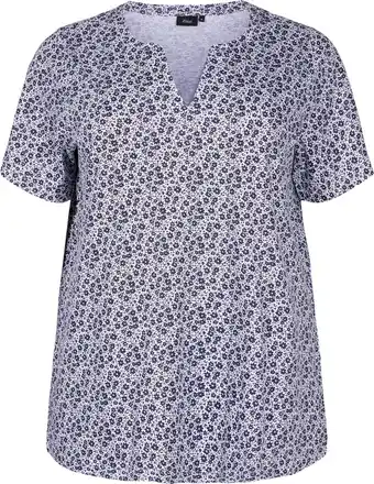 Bol.com ZIZZI MCLEO, S/S, STRAIGHT TEE Dames T-shirt - Maat S (42-44) aanbieding