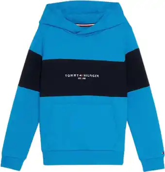 Bol.com Tommy Hilfiger ESSENTIAL COLORBLOCK HOODIE Jongens Trui - Blue - Maat 10 aanbieding