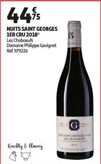 Auchan Nuits Saint Georges 1Er Cru 2018 aanbieding