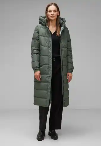 Long Quilted Jacket w. Teflon