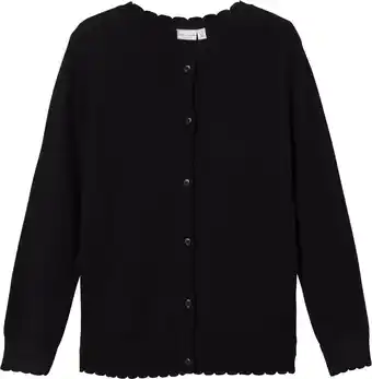 Bol.com NAME IT NKFVAMONE LS KNIT CARD K NOOS Meisjes Vest - Maat 158/164 aanbieding