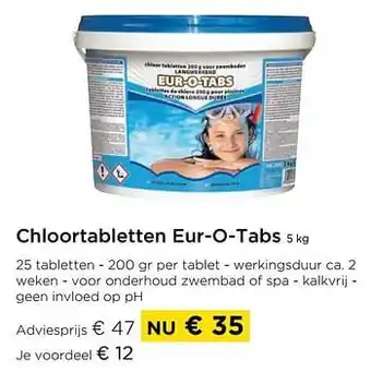 Chloortabletten eur-o-tabs 5 kg