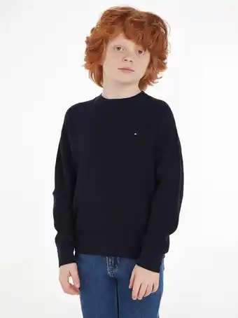 Bol.com Tommy Hilfiger ESSENTIAL SWEATER Jongens Trui - Blue - Maat 16 aanbieding