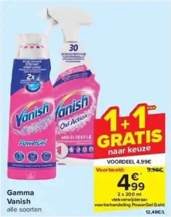 Carrefour Gamma Vanish aanbieding