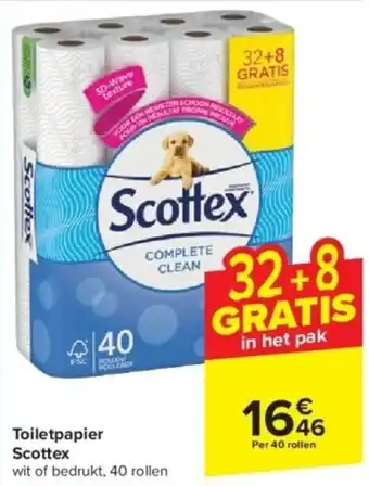 Carrefour Toiletpapier Scottex aanbieding