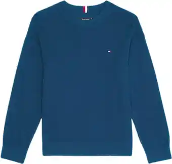 Bol.com Tommy Hilfiger ESSENTIAL SWEATER Jongens Trui - Blue - Maat 14 aanbieding