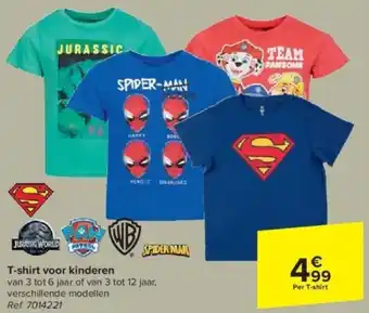 Carrefour T-shirt voor kinderen aanbieding