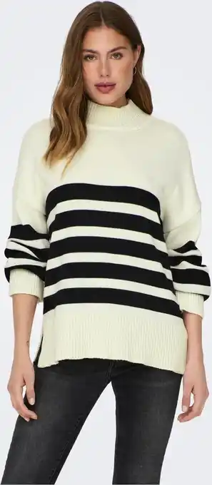 ONLY ONLSAGA LS HIGHNECK KNT Dames Trui - Maat S