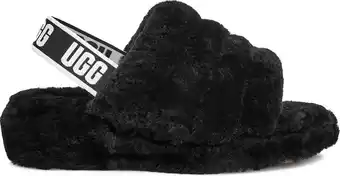 Bol.com UGG W Fluff Yeah Slide Dames Sloffen/Slippers - Zwart - Maat 41 aanbieding