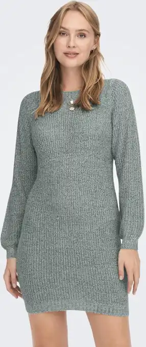 Bol.com JDY JDYWHITNEY MEGAN L/S BOAT DRESS KNT NOOS Dames Jurk - Maat L aanbieding