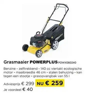 Grasmaaier powerplus powxg60240
