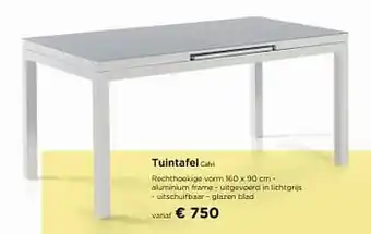 Molecule Tuintafel calvi aanbieding