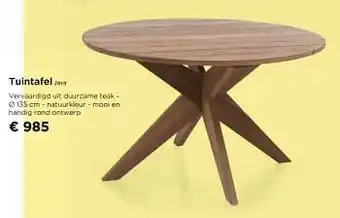 Tuintafel java