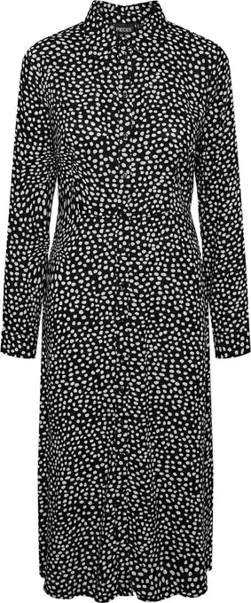 Bol.com PIECES PCNOVA LS MIDI DRESS NOOS BC Dames Jurk - Maat L aanbieding