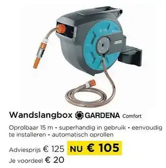 Molecule Wandslangbox gardena comfort aanbieding
