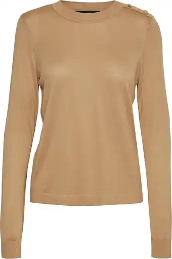Bol.com VERO MODA VMMILDA LS O-NECK JEWEL BLOUSE GA BOO Dames Trui - Maat L aanbieding