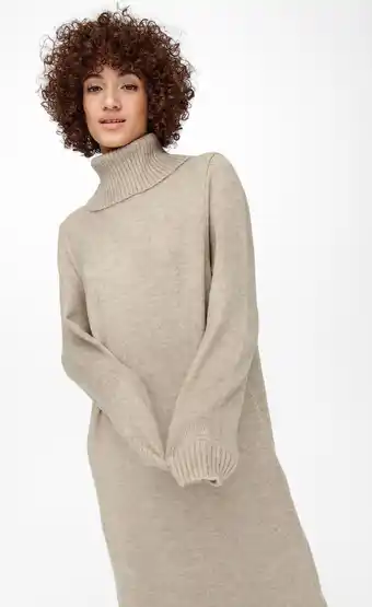 Bol.com ONLY ONLBRANDIE L/S ROLL NECK DRESS KNT NOOS Dames Jurk - Maat S aanbieding