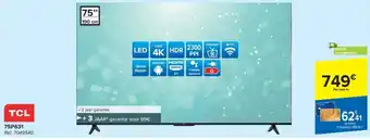 Carrefour TCL 190cm Per led-tv aanbieding