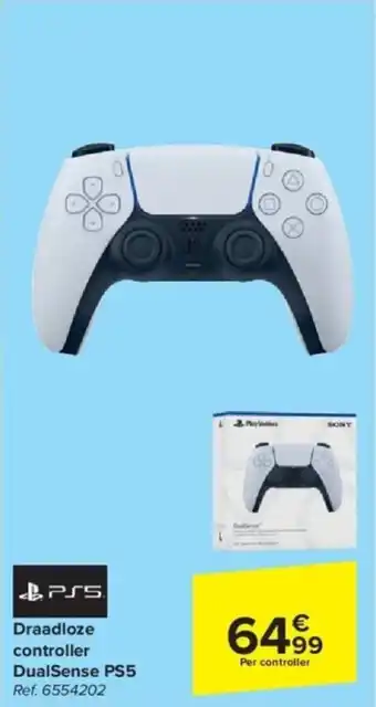 Carrefour Draadloze controller DualSense PS5 aanbieding