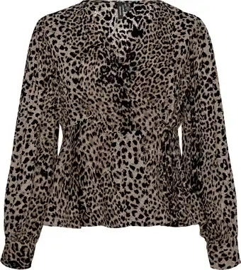 Bol.com VERO MODA VMKITTIE MDOT LS WRAP TOP WVN CUR Dames Top - Maat 54 aanbieding