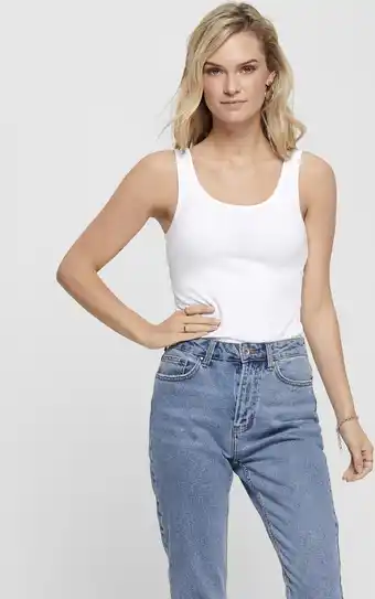 Bol.com ONLY ONLLIVE LOVE S/L TANK TOP NOOS Dames Tanktop - Maat S aanbieding