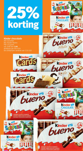 Albert Heijn Kinder chocolade aanbieding