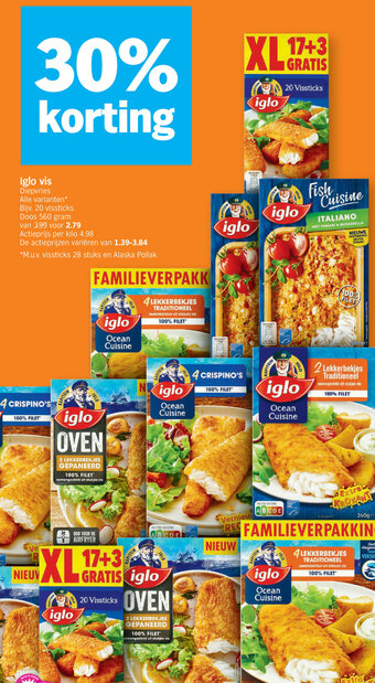 Albert Heijn Iglo vis aanbieding