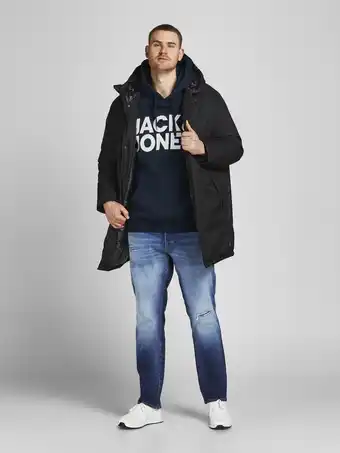Bol.com JACK&JONES PLUS JJECORP LOGO SWEAT HOOD NOOS PLS Heren Trui - Maat EU3XL US1XL aanbieding