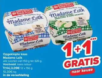 Carrefour Opgeklopte kaas Madame Loïk aanbieding