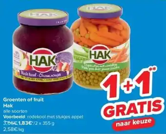 Carrefour Groenten of fruit Hak aanbieding
