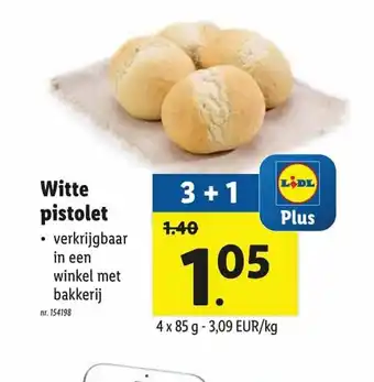 Lidl Witte pistolet 4 x 85g aanbieding