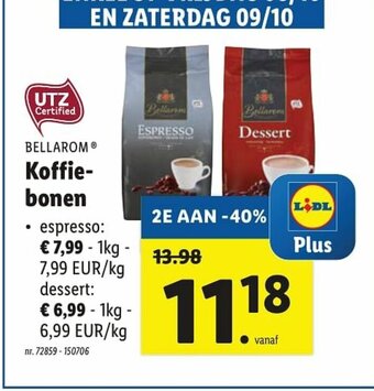 Lidl Koffiebonen aanbieding