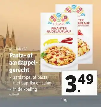 Lidl Pasta of aardappel gerecht 1kg aanbieding