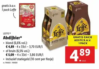 Lidl Abdijbier 4 x 33cl aanbieding