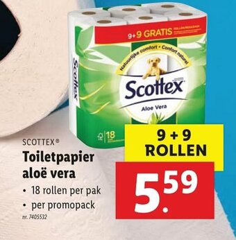 Lidl Toiletpapier aloe vera aanbieding