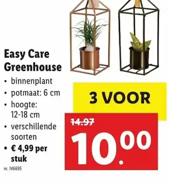 Lidl Easy Care Greenhouse 12-18cm aanbieding