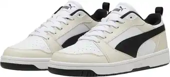 Bol.com PUMA Rebound v6 Low Unisex Sneakers - PUMA White-PUMA Black-Alpine Snow - Maat 43 aanbieding