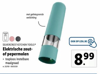 Lidl Elektrische zout of pepermolen aanbieding