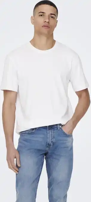 Bol.com ONLY & SONS ONSMAX LIFE SS STITCH TEE NOOS Heren T-shirt - Maat XXL aanbieding