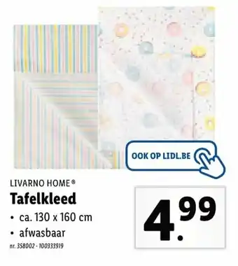 Lidl Tafelkleed 130 x 160cm aanbieding