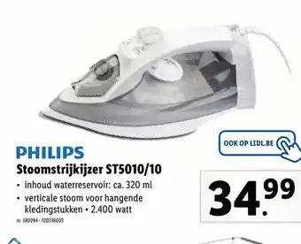 Lidl Stoomstrijkijzer ST5010/10 320ml aanbieding