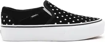 Bol.com Vans - maat 38.5- WM Asher Platform Dames Sneakers - Black White aanbieding