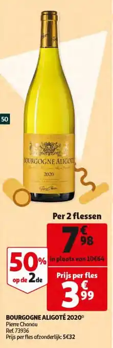 Auchan Bourgogne Aligote 2020 aanbieding