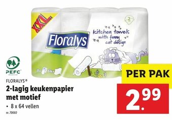 Lidl 2-lagig keukenpapier met motief aanbieding